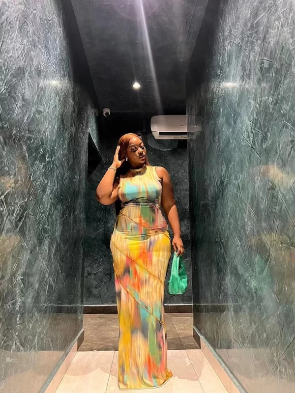 Weird Puss Colorful Print Dress Women Summer Trend Sleeveless Patchwork Skinny Elastic Bodycon Birthday Party Clubwear Vestidos - Image 3