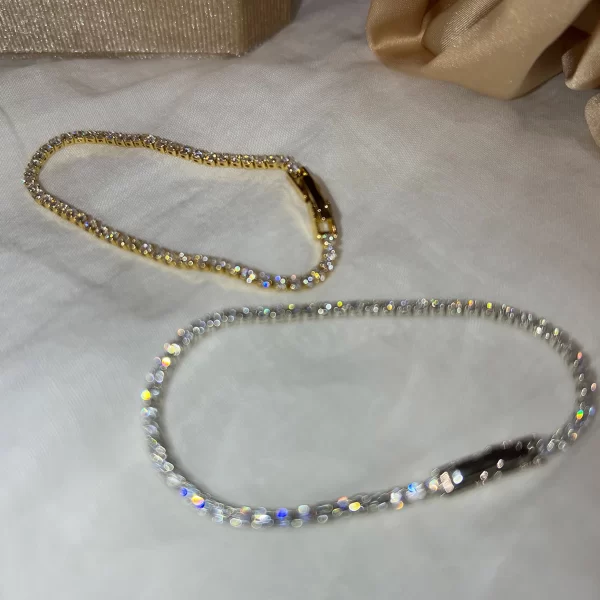 Luxury Classic Full of Rhinestones 18K Gold Plated Bracelets For Women Sparkling Simple Zircon Bracelets Jewelry Birthday Gifts - Image 4