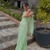Halter Elegant Long Dresses Women Summer Fashion Off Shoulder Sleeveless Sexy Robes Lady Evening Party Dresses Club Gowns 2025 - Image 3