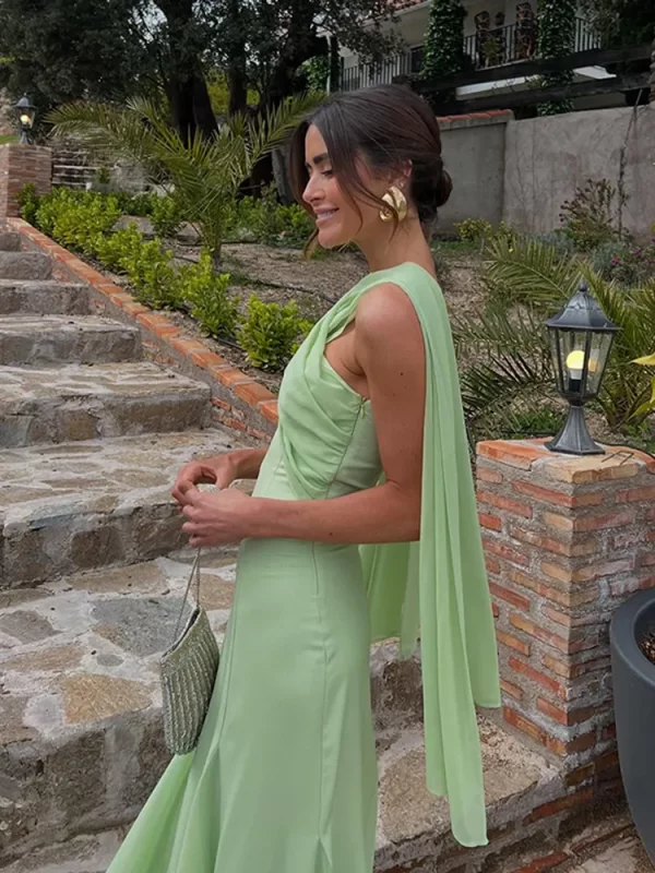 Halter Elegant Long Dresses Women Summer Fashion Off Shoulder Sleeveless Sexy Robes Lady Evening Party Dresses Club Gowns 2025 - Image 4